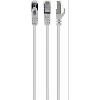 Síťový kabel GEMBIRD Patch kabel S/FTP Cat. 6A LSZH, 5 m, bílý PP6A-LSZHCU-W-5M
