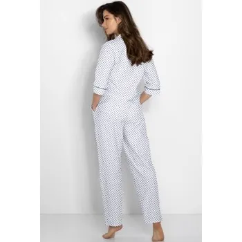 Dámské pyžamo Dámské pyžamo Momenti Per Me Ms. President - 3/4 rukáv Bílá L