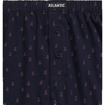 Boxerky 2 PACK pánské trenýrky Atlantic 2MBX-063 - bavlna Tmavě modrá 2XL