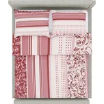 Tegatex Povlečení krep - starorůžové ornamenty 70*90 cm, 140*200 cm