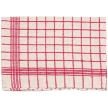 Utěrka Kuchyňská bavlněná utěrka Mona 50 x 70 cm červená/bílá 1 ks