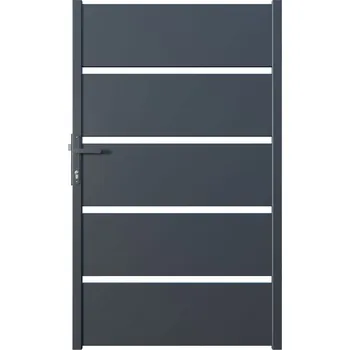 brána Opal Plotová branka pravá, ocel, 150 × 90 cm, grafitová šedá (RAL 7024) W10174