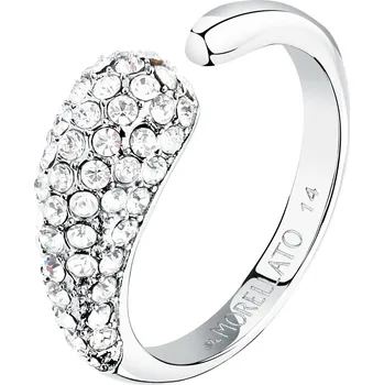 Módní doplněk Morellato Blyštivý otevřený prsten s krystaly Design SAYP1401 54 mm + 2 měsíce na vrácení zboží