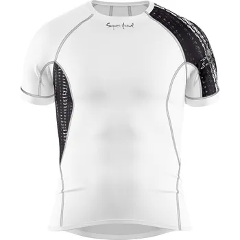 Pánské funkční triko krátký rukáv CYCLE bílá Bamboo Ultra - Šedá / XXL