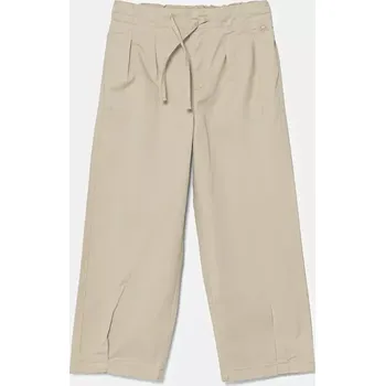 Chlapecké kalhoty Dětské kalhoty United Colors of Benetton béžová barva, hladké, 4T48CF04D 4T48CF04D.G.Seasonal 12X, vel. 150