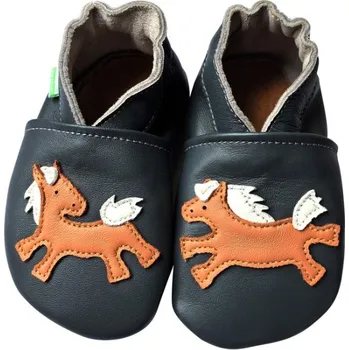 Capáčky Kožené capáčky Hopi Hop barefoot koníčci Hopi Hop velikost: M 6-12 m 12 cm