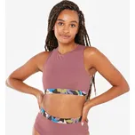 DECATHLON Dámské plavky horní díl Carla 80E FIALOVÁ|RŮŽOVÁ