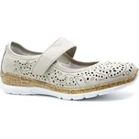RIEKER N4299-60 beige, dámská obuv vel.40