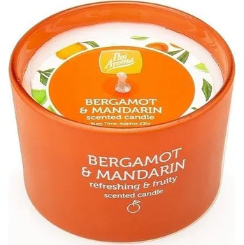 Svíčka Pan Aroma vonná svíce Bergamot a mandarinka 85 g