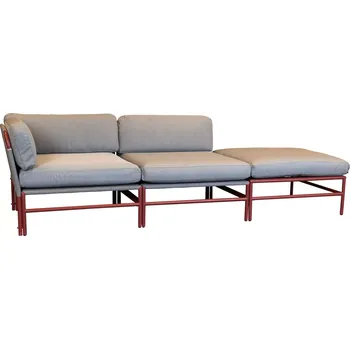 Zahradní sestava Zahradní 3 místná sedací souprava TRESI bordó/šedá