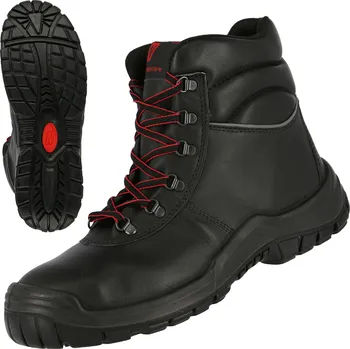 Pracovní obuv NITRAS POWER STEP MID+ – S3 CI HI HRO bezpečnostní boty, vysoké, černé Velikost: 39