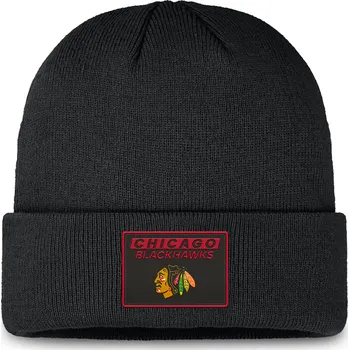 Čepice Fanatics Pánská zimní čepice Chicago Blackhawks NHL Authentic Pro Rink Prime Cuffed Beanie