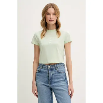 Tričko Guess COLETTE tyrkysová barva, V4YI20 KCDH1 V4YI20.KCDH1 07X, vel. XL