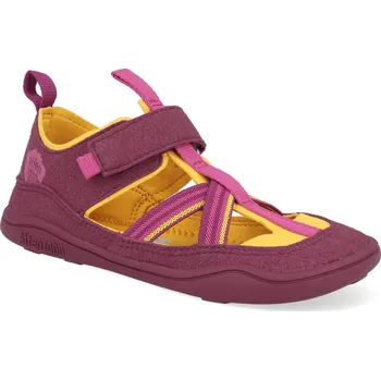 Dívčí sandály Barefoot dětské sandály Affenzahn - Vegan Breeze Bird vínové Velikost: 30