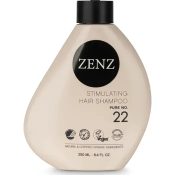 Šampon ZENZ Organic Stimulating Hair Shampoo Pure No. 22 šampon pro nevyváženou pokožku hlavy 250 ml