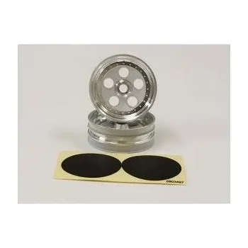 RC náhradní díl Kyosho Tomahawk Satin Chromed Front Wheel 2.0 inches (2) - expresní doprava