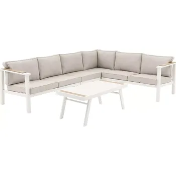 Zahradní sestava Zahradní 5 místná rohová sedací souprava BOULIA béžová