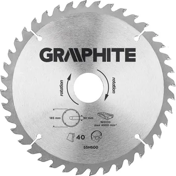 Pilový kotouč Graphite Pilový kotouč 185x30mm 40 zubů