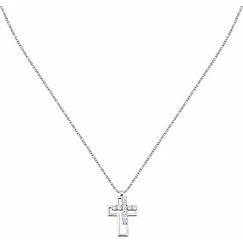 Náhrdelník Morellato Stříbrný náhrdelník s kubickými zirkony Křížek Tennis SATT21 + 2 měsíce na vrácení zboží