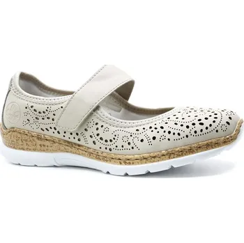 Dámské baleríny RIEKER N4299-60 beige, dámská obuv vel.39