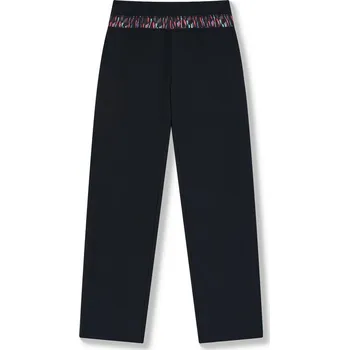 Dámské tepláky Wolf s elastanem T2571A vel. M-XXXL černé s barevným pasem