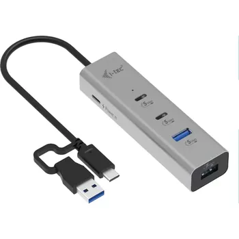 USB hub i-tec Universal Charging Metal HUB 2x USB-C + 2x USB-A Port, PD 85W