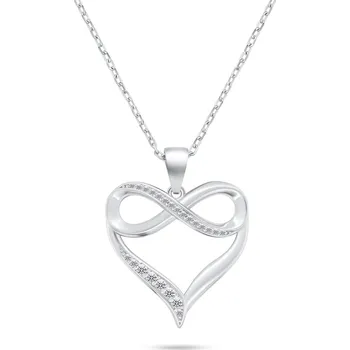 Náhrdelník Brilio Silver Něžný stříbrný náhrdelník se zirkony NCL122W + 2 měsíce na vrácení zboží