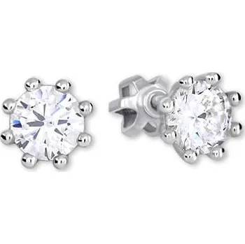 Náušnice Brilio Silver Stříbrné náušnice s krystalem 436 001 00417 04 + 2 měsíce na vrácení zboží