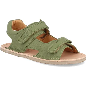 Dívčí sandály Barefoot dětské sandály Froddo - Flexy Mini Olive zelené Velikost: 33