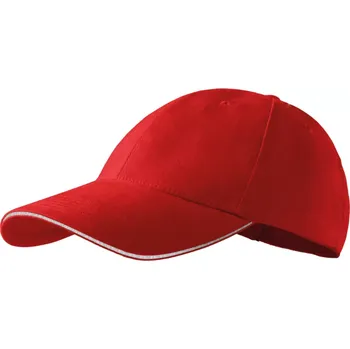 Kšiltovka Kšiltovka unisex - červená s kontrastním pruhem na kšiltu