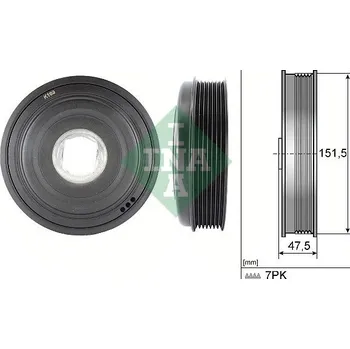 Řemenice, klikový hřídel Schaeffler INA 544 0136 10