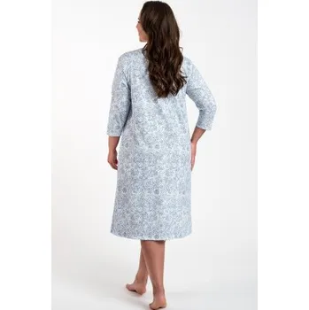 Dámská noční košile Noční košile Italian Fashion Antonie - bavlna Světle modrá 4XL