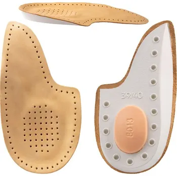 Vložka do bot Ortopedické kožené polovložky do obuvi, Leather, EU (45-46)