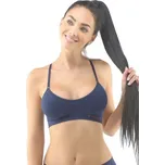 Sportovní bezešvá podprsenka Gina 07020P - bambus Tmavě modrá L/XL