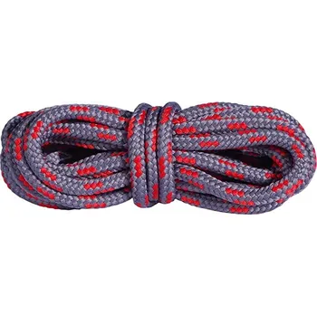 Tkaničky do bot Hrubé šedooranžové pevné šňůrky do turistických bot 150 cm