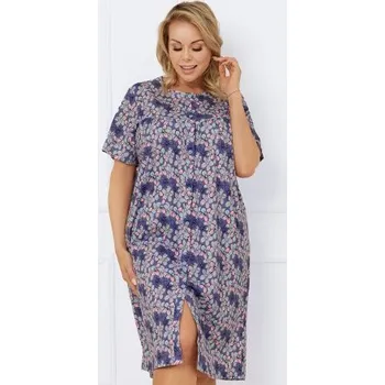 Dámská noční košile Propínací noční košile Italian Fashion Bonarie - bavlna Fialová M