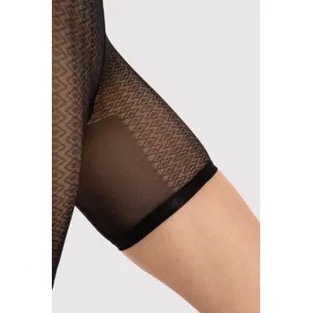 Dámské punčochy Vzorované punčochové kraťasy Fiore M0011 - Vicky 30 DEN Černá XL/2XL