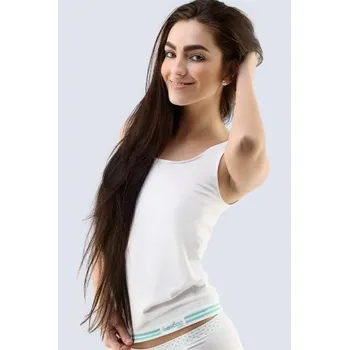 Tílko Gina 08020P - Bambus Bílo-zelená L/XL