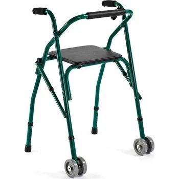 Chodítko pro seniory Hliníkové dvojkolové chodítko FS-914L, zelená