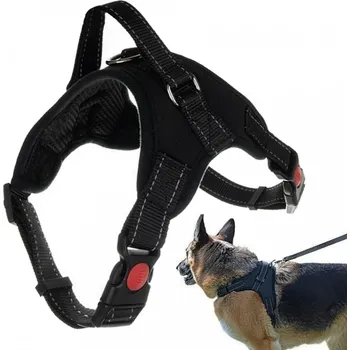 Postroj pro psa Pevný postroj pro psa velikost L, černý