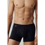 3 PACK boxerky Atlantic 3MH-210 Zeleno-tmavěmodrá 2XL