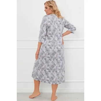 Dámská noční košile Noční košile Italian Fashion Ardila - bavlněná Šedo-fialová L