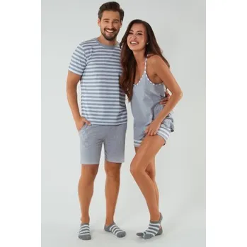 Pánské ponožky Pánské ponožky Italian Fashion BARI - S170P Bílo-šedá 41-43