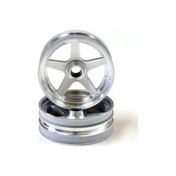 RC náhradní díl Kyosho Beetle 2014 Satin Chromed Front Wheel 2.0 inches (2) - expresní doprava