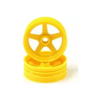 RC náhradní díl Front Wheel Yellow 2.0 inches (2) Kyosho Beetle 2014 - expresní doprava