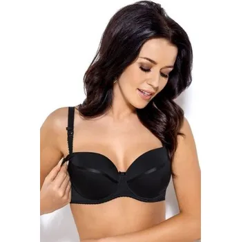 Těhotenská podprsenka Kojící podprsenka Gorsenia MK01 Ana Černá 90D