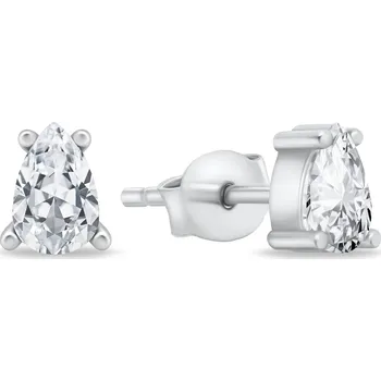 Náušnice Brilio Silver Slušivé stříbrné náušnice s čirými zirkony EA860W + 2 měsíce na vrácení zboží