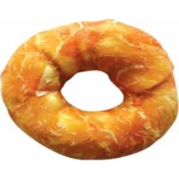 Pamlsek pro psa Kroužek buvolí obalený kuřecím masem JUKO Snacks 10 cm (6 ks)