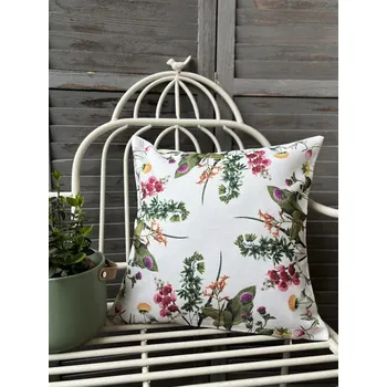 Dekorativní polštářek Dekorační polštář s pampeliškou a lučním kvítím Design: Povlak