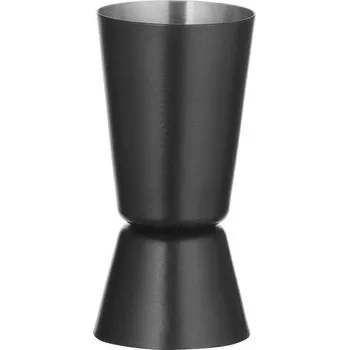 HENDI Odměrka barová 25/35 ml, BarUp, Černá, ⌀40x(H)75mm